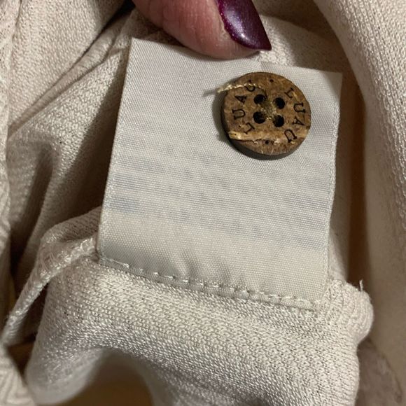 LUAU Tuscany  100% Silk Jacquard and Cuffs Herringbone Weave 3 Button 2X - Picture 6 of 6